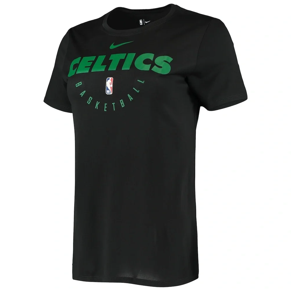 Women's Nike Black Boston Celtics Team Practice Performance T-Shirt XL